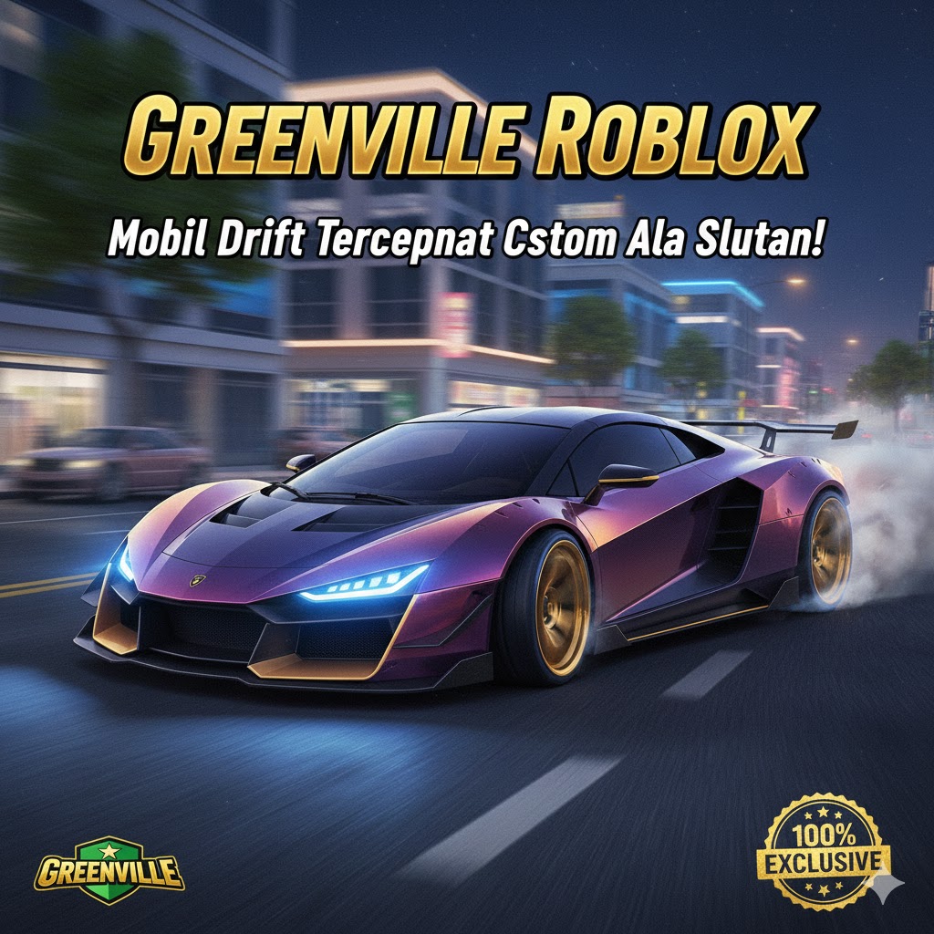 Greenville Roblox: Mobil Drift Tercepat Custom Ala Sultan!