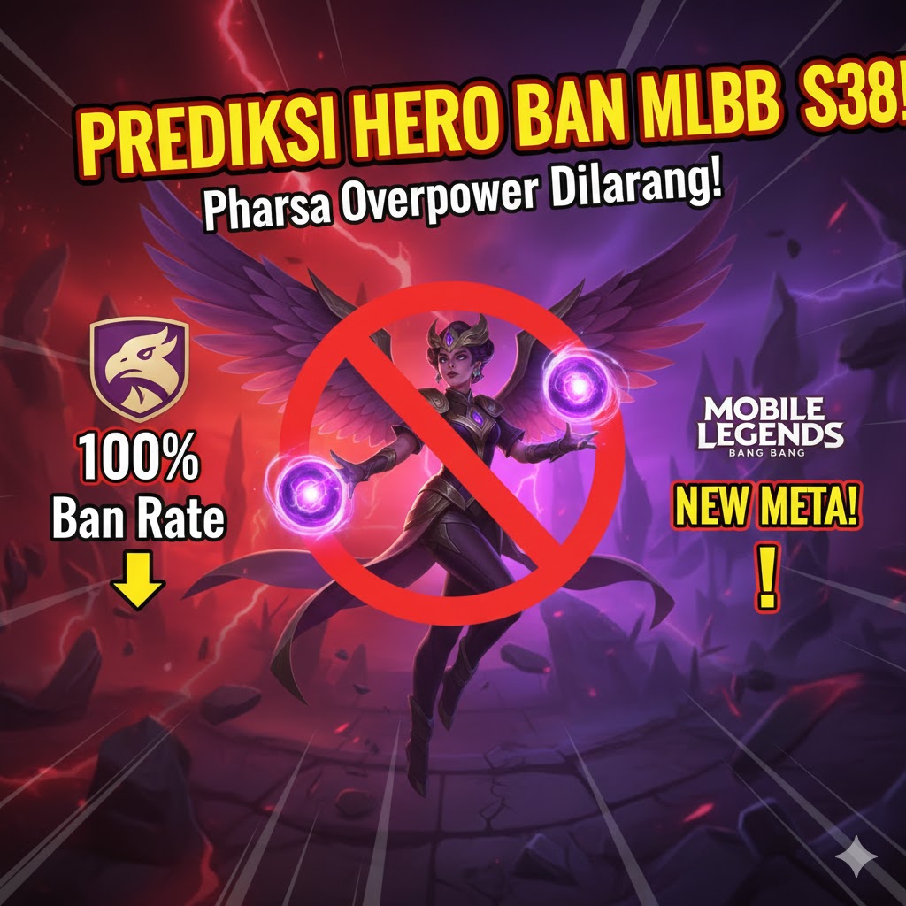 Prediksi Hero Ban MLBB S38: Pharsa OP Wajib Dilarang Pick!