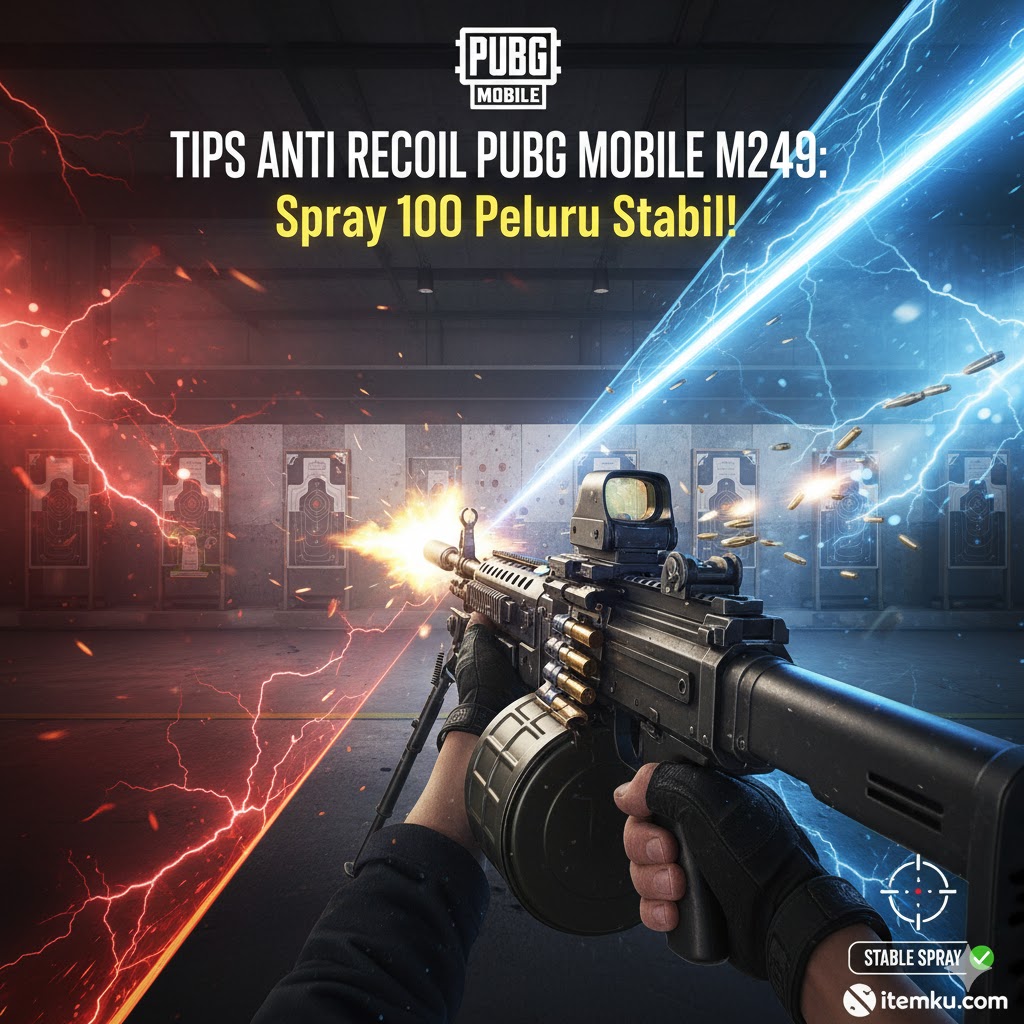 Tips Anti Recoil PUBG Mobile M249: Spray 100 Peluru Stabil!