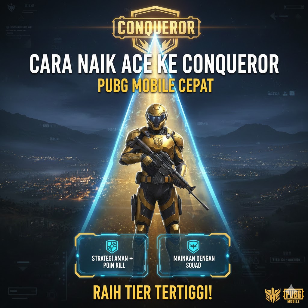 Cara Naik Ace ke Conqueror PUBG Mobile Cepat