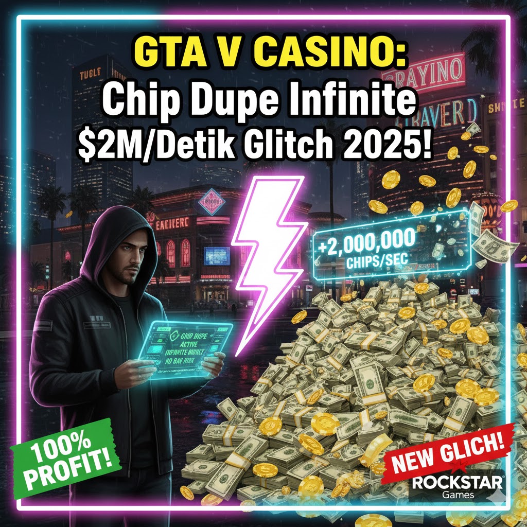 GTA V Casino: Chip Dupe Infinite $2M/Detik Glitch 2025 No Ban!