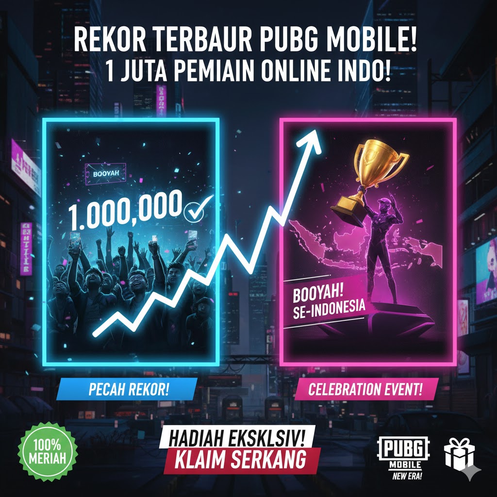 Rekor Booyah PUBG Mobile: 1 Juta Pemain Online Indo!