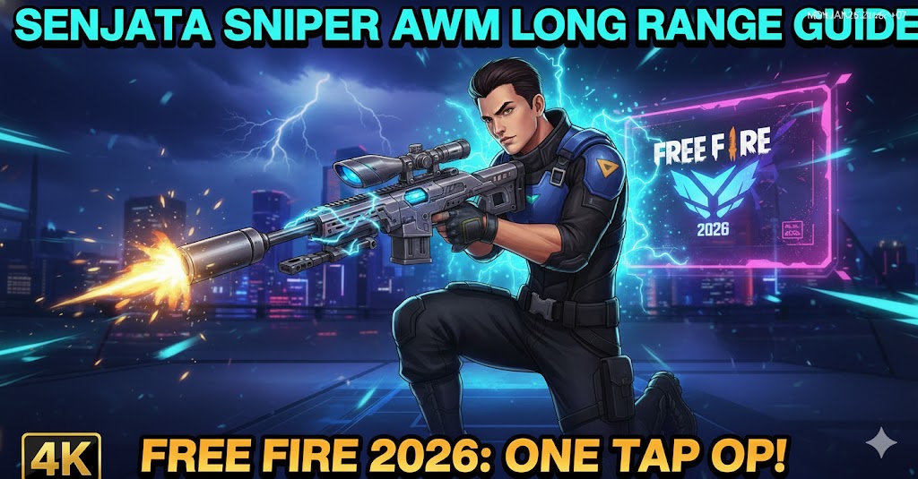Senjata Sniper AWM Long Range Guide Free Fire 2026: One Tap OP!