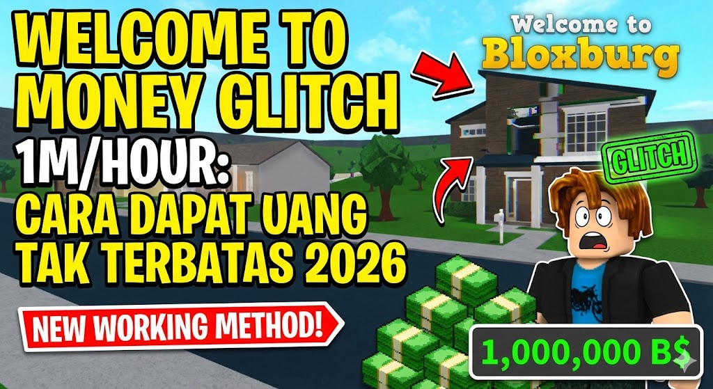 Welcome to Bloxburg Money Glitch 1M/Hour: Cara Dapat Uang Tak Terbatas 2026