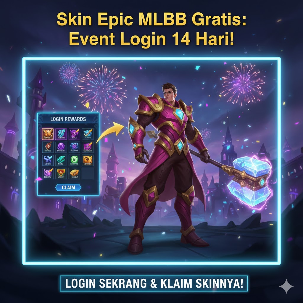 Skin Epic MLBB Gratis: Event Login 14 Hari!