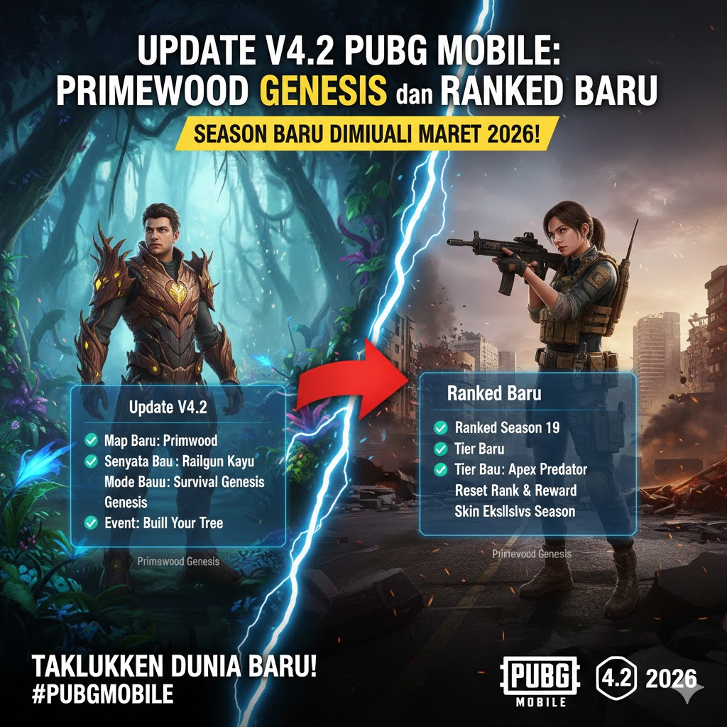 Update V4.2 PUBG Mobile: Primewood Genesis dan Ranked Baru