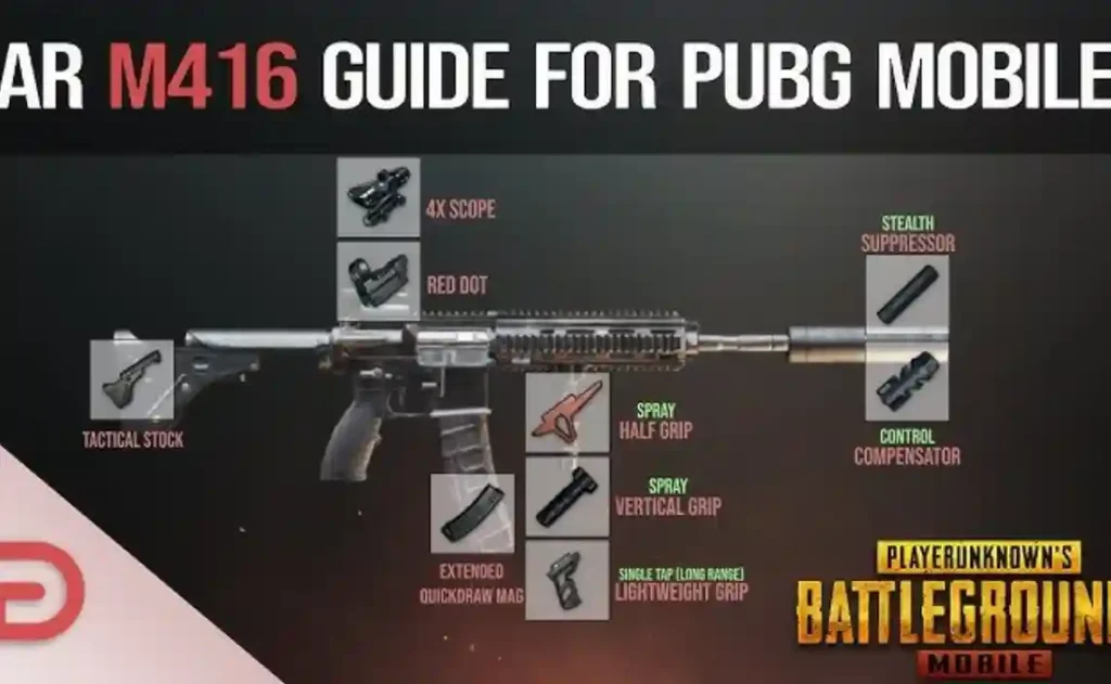 Build Attachment M416 Terbaik PUBG Mobile Patch Terbaru 2026