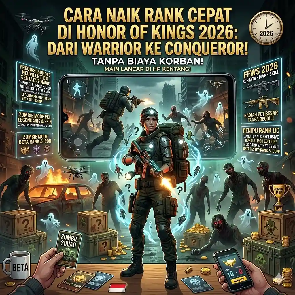 Cara Naik Rank Cepat di Honor of Kings 2026 – Dari Warrior ke Conqueror!