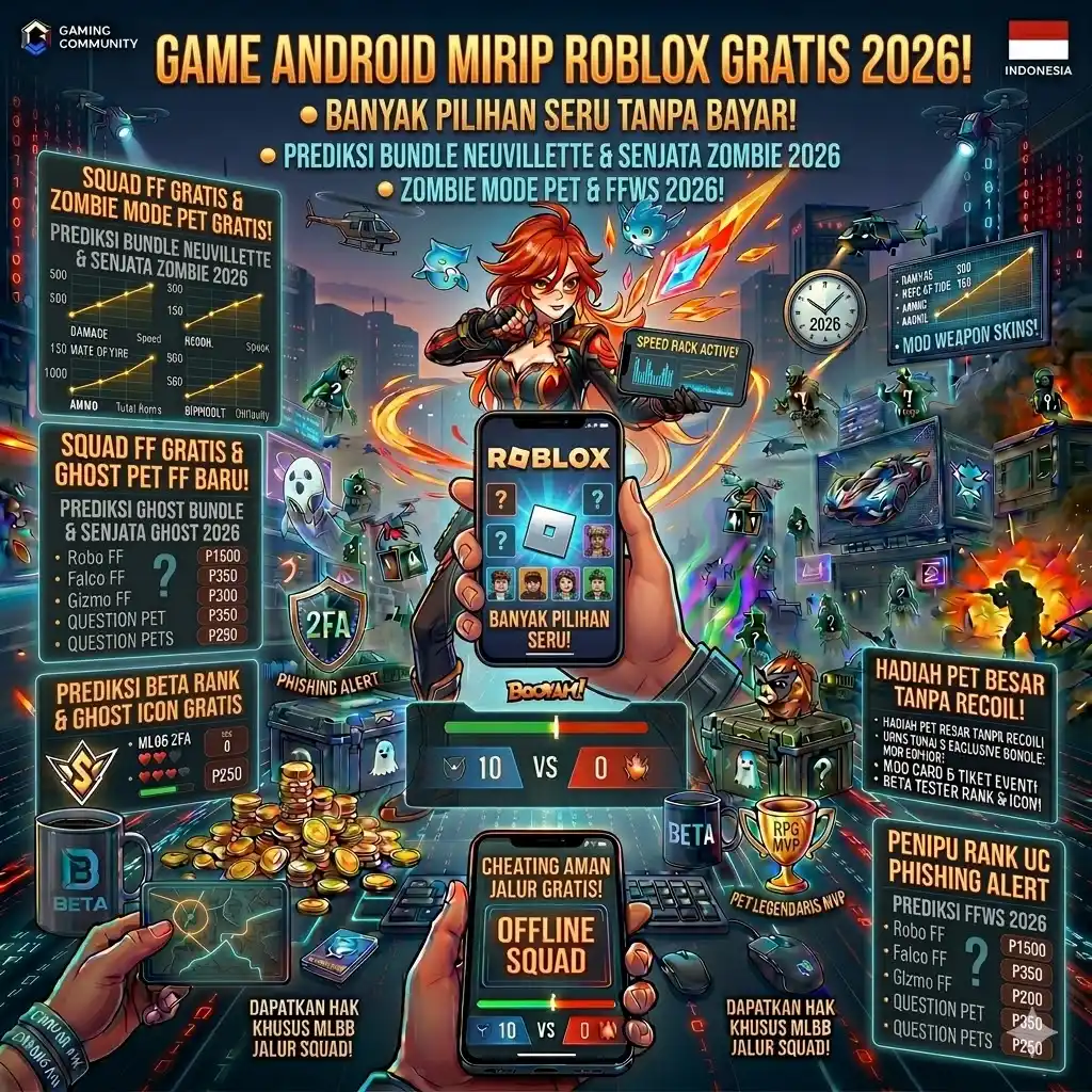 Game Android Mirip Roblox Gratis 2026 – Banyak Pilihan Seru Tanpa Bayar!