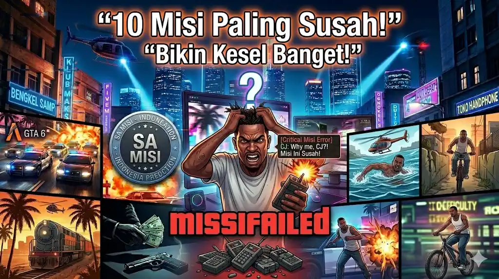 10 Misi Paling Susah di GTA San Andreas yang Bikin Kesel