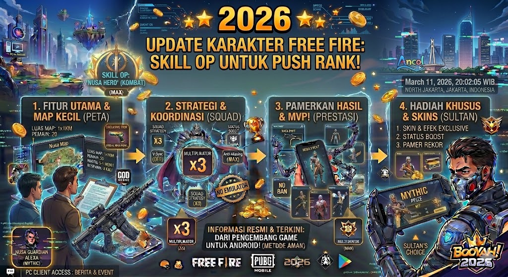 Update Karakter Free Fire: Skill OP untuk Push Rank!